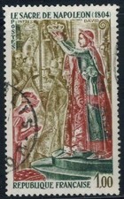 1973-France timbre(Oblitéré)-Le sacre de Napoléon-Stamp-Yv.1776