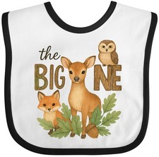 Inktastic Woodland Animals First Birthday Baby Bib Nature Clothing Infant