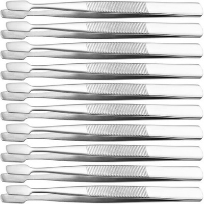 Stamp Collecting Supplies 10Pcs Stamp Tongs Stainless Steel Stamp Philately M...