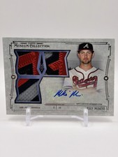 2015 Topps Museum Collection #SST-MMR Mike Minor #/249 Auto Triple Relic