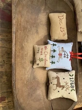 primitive Holiday bowl fillers ornies