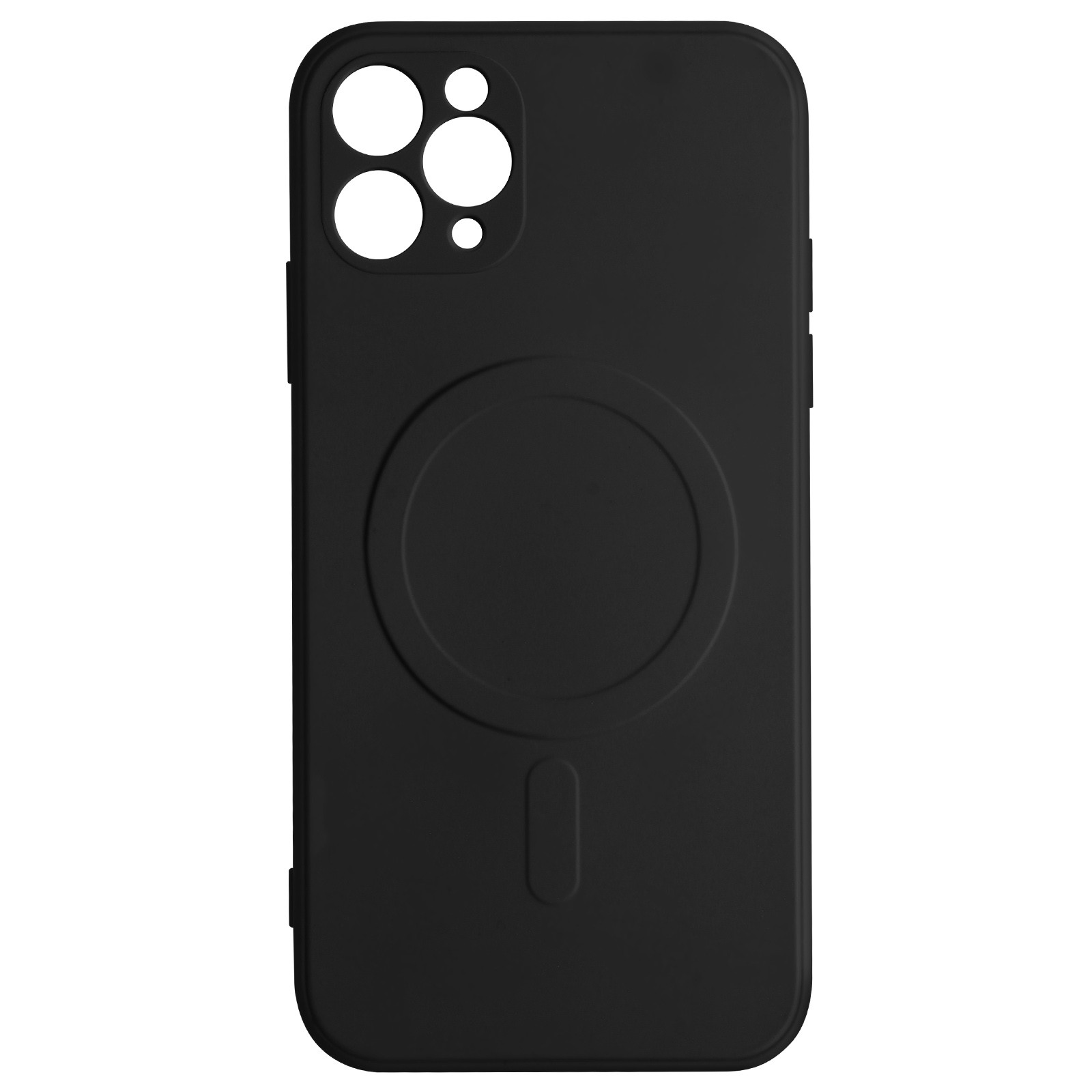 Coque iPhone 11 Pro Mag Cover Noir Silicone Soft-Touch Anti-Glisse et Traces