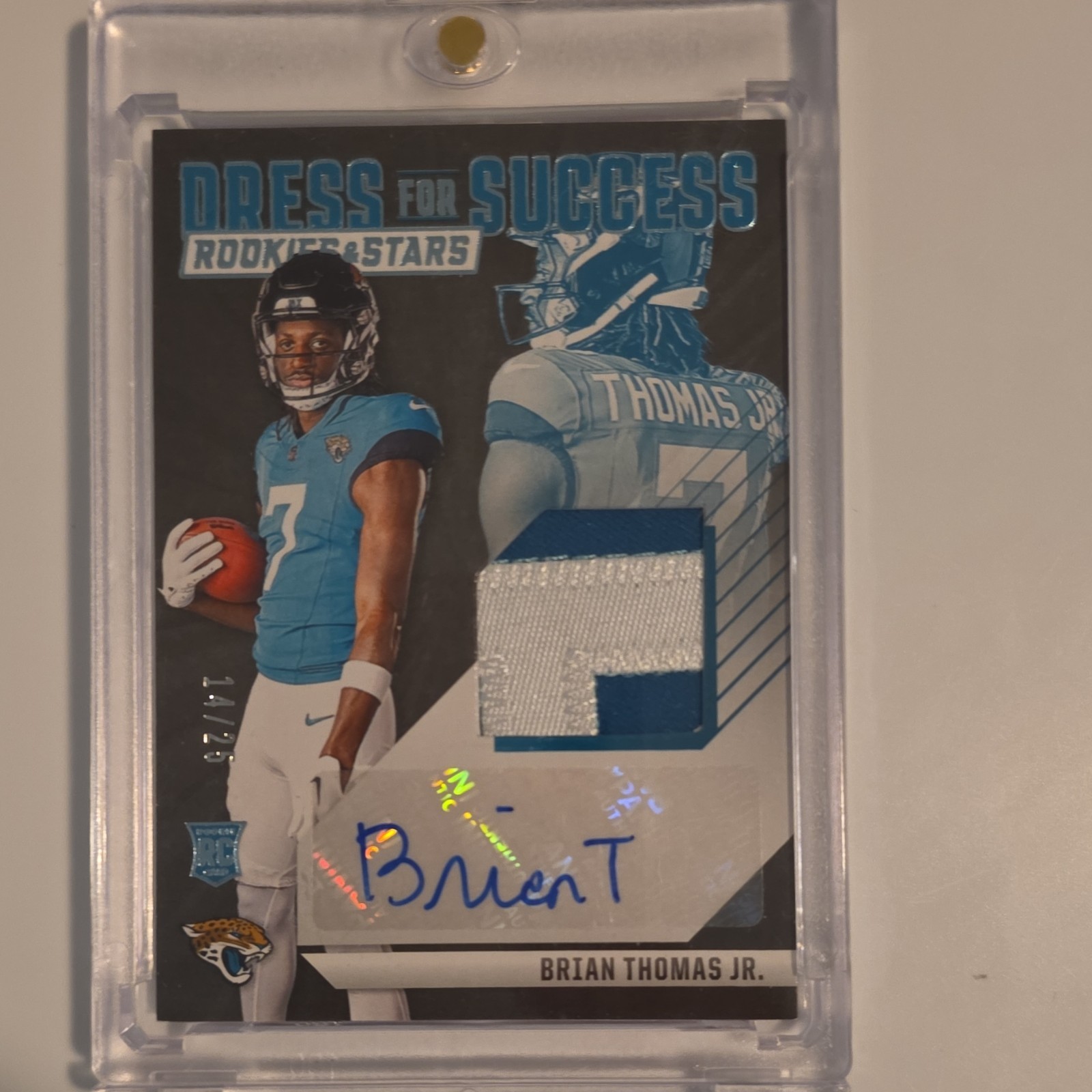 Brian Thomas Panini Rookies & Stars Dress for Success Autograph Relics #DFSBTJ Base
