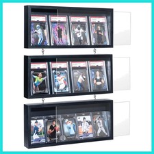 Card Display Case, 3 Pack Graded Sports Card Display Wall Mount with Acrylic ...