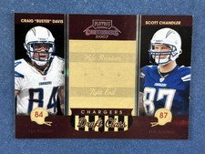 2007 Contenders Black Scott Chandler/Craig Davis Chargers /100