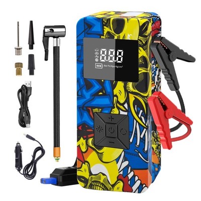 Jump Starter with Air Compressor, 8000A 150PSI Battery Jumper Starter Portabl...