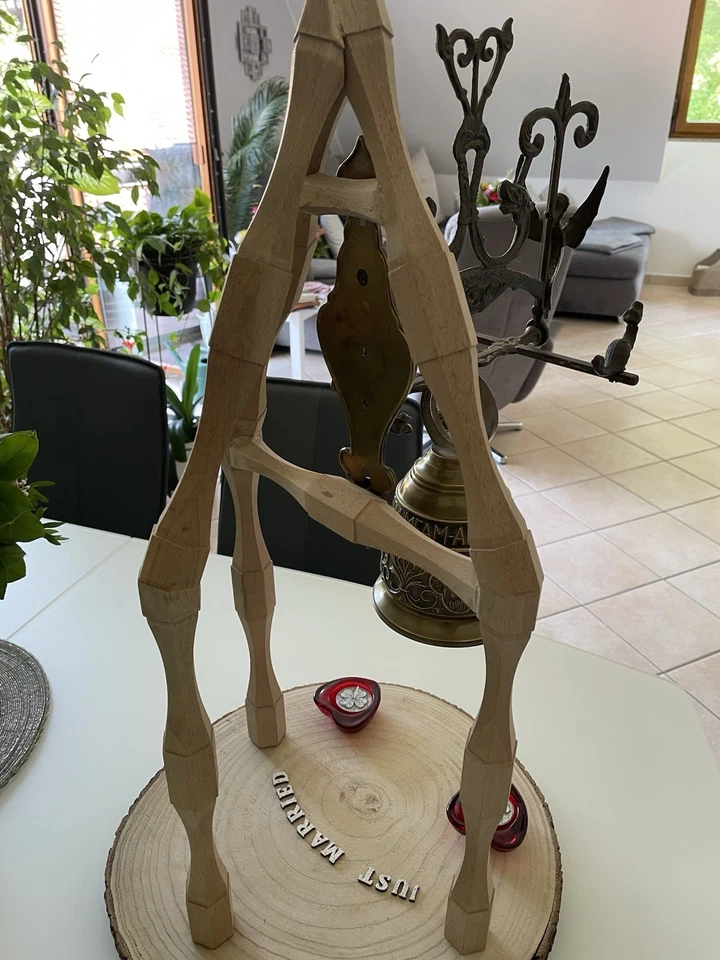 Hochzeitsglocke Messing Handglocke - Bild 4 von 4