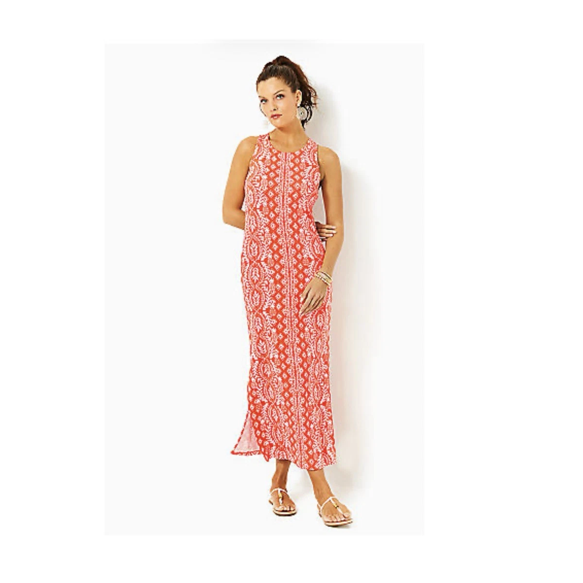 knee length dresses for ladies Vintage The Lilly Green & Blue Lilly Pulitzer Maxi Dress – Modig main image 1