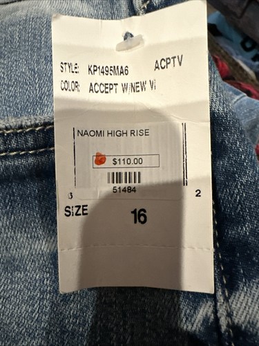 KUT FROM THE KLOTH Naomi Fab Ab Crop Straight Leg Jean Retail $110 Sz 16 - Picture 5 of 7