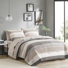 Essentials King Comforter Set, Bed in A Bag California King Taupe/Grey