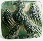 300 BC Authentic Ancient Roman hololith Ring Engraved Gemstone Depict Eagle