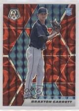 2021 Panini Mosaic Rookie Reactive Red Mosaic Prizm Braxton Garrett #204 0wp8