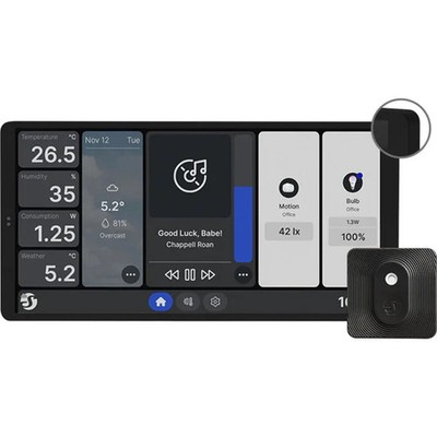 Shelly Wall Display X2 Schwarz + Blu H&T Schwarz WLAN · Schwarz