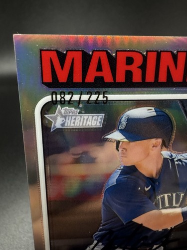 2024 Topps Heritage High Number Cade Marlowe RC /225 Silver Refractor 364 Chrome - Bild 2 von 3