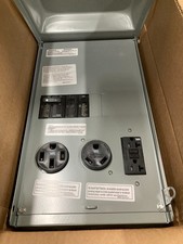 GE Unmetered RV Power Outlet With Hub Provision, 120/240 VAC, 100 A, 1 Phase