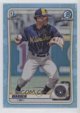 2020 Bowman Draft Chrome Sky Blue Refractor Zavier Warren #BD-97 jc3