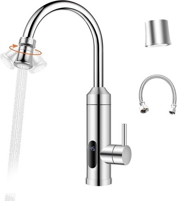 HOGART Elektrische Wasserhahn mit Durchlauferhitzer 230v für Küche, Garten, Bad
