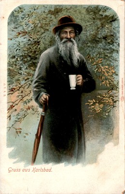 J. F. K. B., Karlsbad, AUTO LOUIS GLASER, LE Postcard