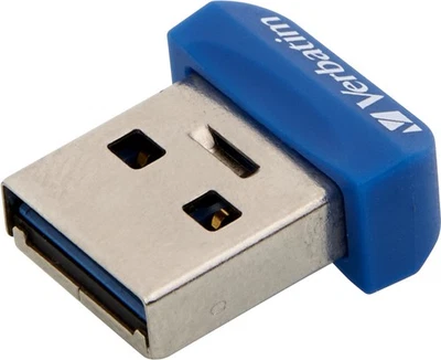 Verbatim Store 'n' Stay Nano 64 GB USB 3.0 Stick, Blau