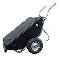 Muldenkuli 250L GroßMuldenkarre Schubkarre Karren Bauschubkarre Gartenkarre Top