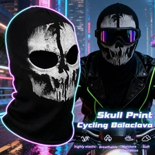 Face Mask Ski Mask Winter Cap 2 Hole Skull Balaclava Hat Hood Tactical Warm Men
