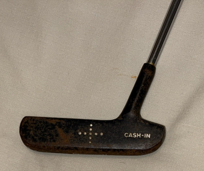 Putter Ancien Spalding Cash-In 2 Voies - 35 Pouces - Tige Acier - Poignée Lamkin - Droitier