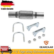 Flexrohr Flexteil 45x150mm inkl. 2x Schellen für Skoda Fabia 2 542 Seat Ibiza DE