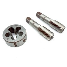 Metric Hand Tap and Die Set, M14 x 1.5 Thread Tap and Round Die, 2 Right Hand...