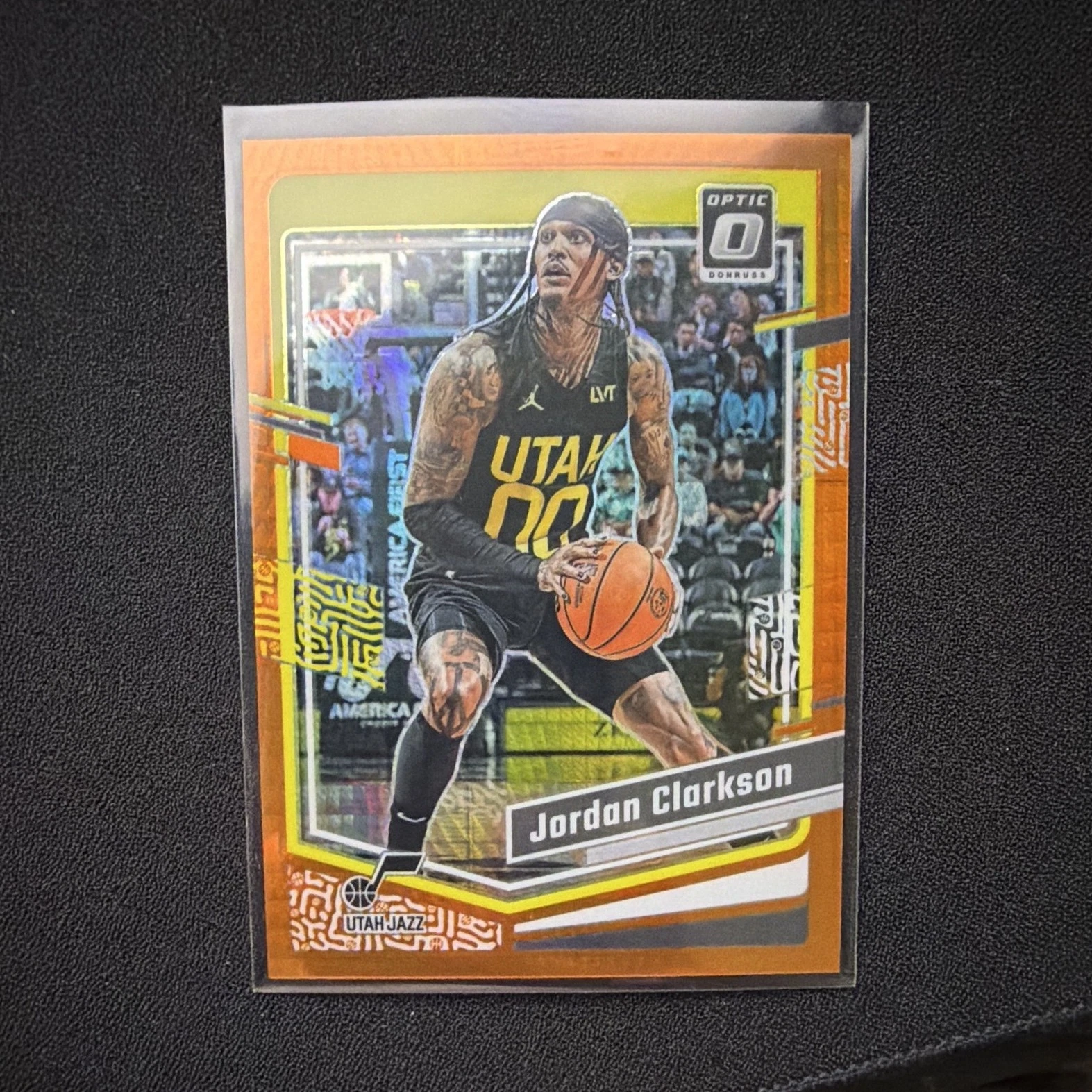 2023-24 Donruss Optic Jordan Clarkson #30 Orange Hyper /99
