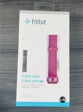 New Sealed Fitbit Alta HR  Fitbit Alta Plum Wristband Strap Size Large