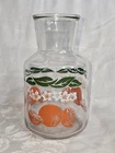 Vintage Anchor Hocking Orange Blossom Juice Pitcher Carafe - Mid Century Decor