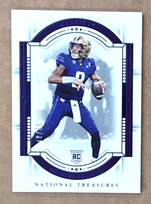 2024 Panini National Treasures Collegiate Blue #1 Michael Penix Jr. #48/75