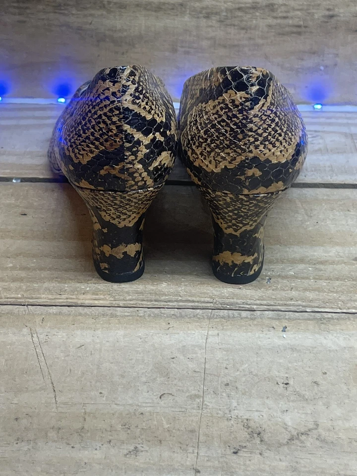 ROS HOMMERSON Cobra змея кожи насосы на высоких каблуках туфли Size1 1❤️ 133275 - Изображение 4 из 4