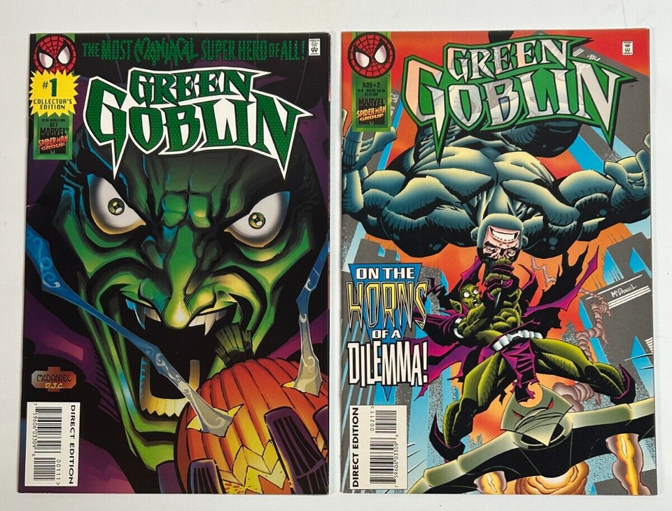 Green Goblin Marvel Comics #1-12 (1995) Complete Set Spider-Man Rhino ...