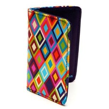 Stylish Card  I.D Holder in Sturdy Coated Canvas in Mosaic design