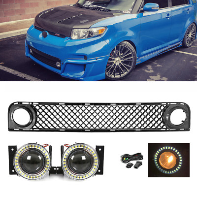 For 2008 2009 2010 Scion XB Lower Grille & Bumper LED Fog Lights w/Wiring