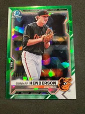 2021 Bowman Green Sapphire Edition Chrome Prospects BCP-49 Gunnar Henderson /125