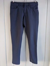 Public Rec Mens 32x32 Workday Chino Pants Navy Blue Slim Stretch Commuter 34x31