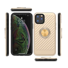 APPLE IPHONE 11 PRO MAX Case with Ring Holder In Gold By Reiko