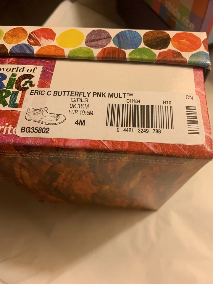 Zapatos Epic C Butterfly Pink Stride Rite para niñas plateados talla 4 M Foto 4 de 4