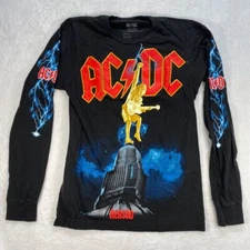 AC/DC Rock or Bust Tour Long Sleeve Graphic Tee Band T-Shirt Small