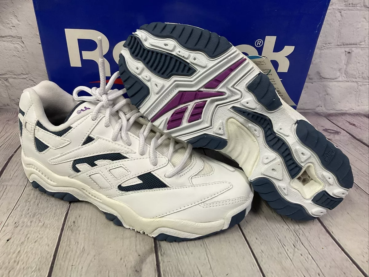 Reebok Womens Prevail Athletic Shoes Size 6.5 White Blue New With