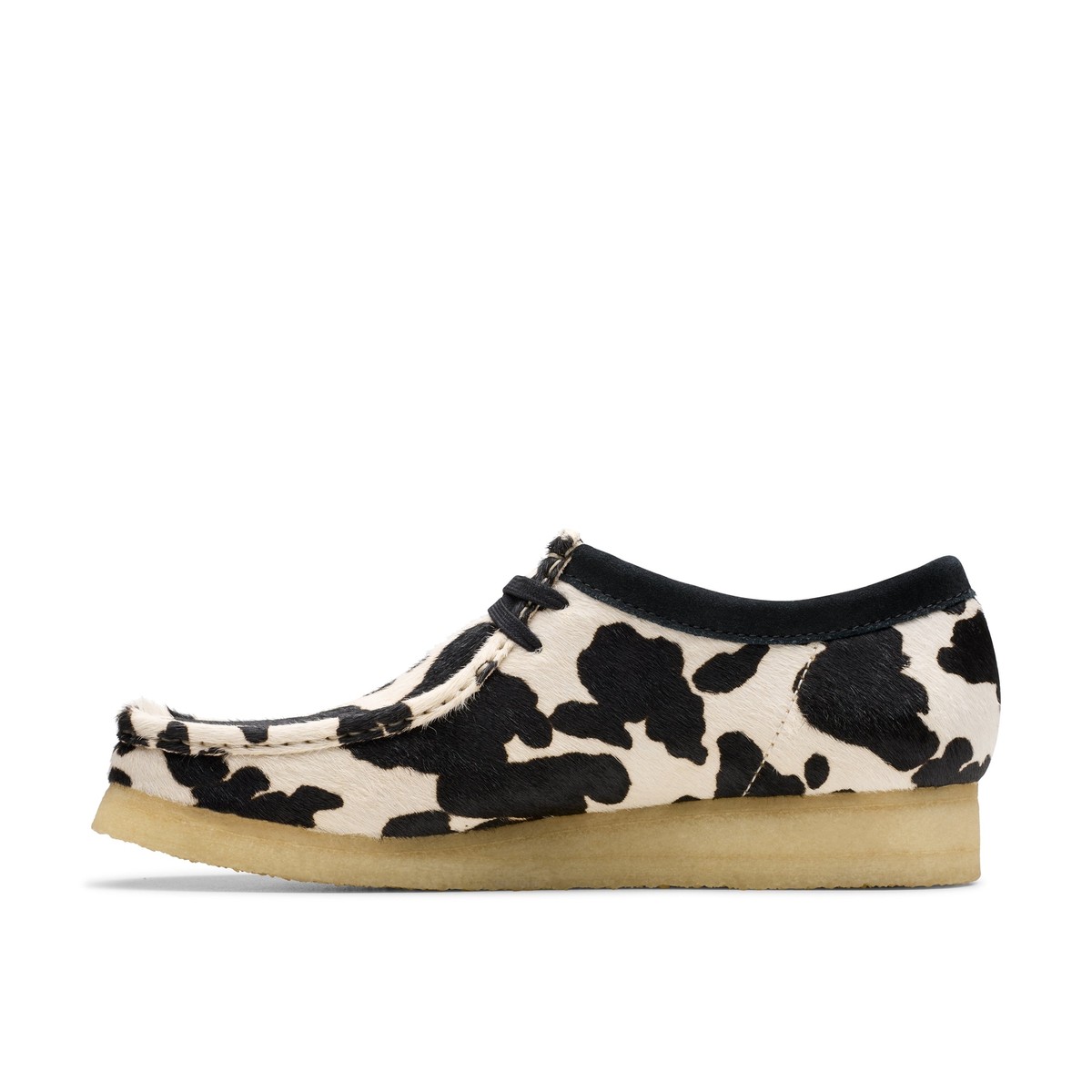 靴 071161 CLARKS Wallabee COW PRINT HALRON Clarks Men's Original WALLABEE COW PRINT HAIRON Made In