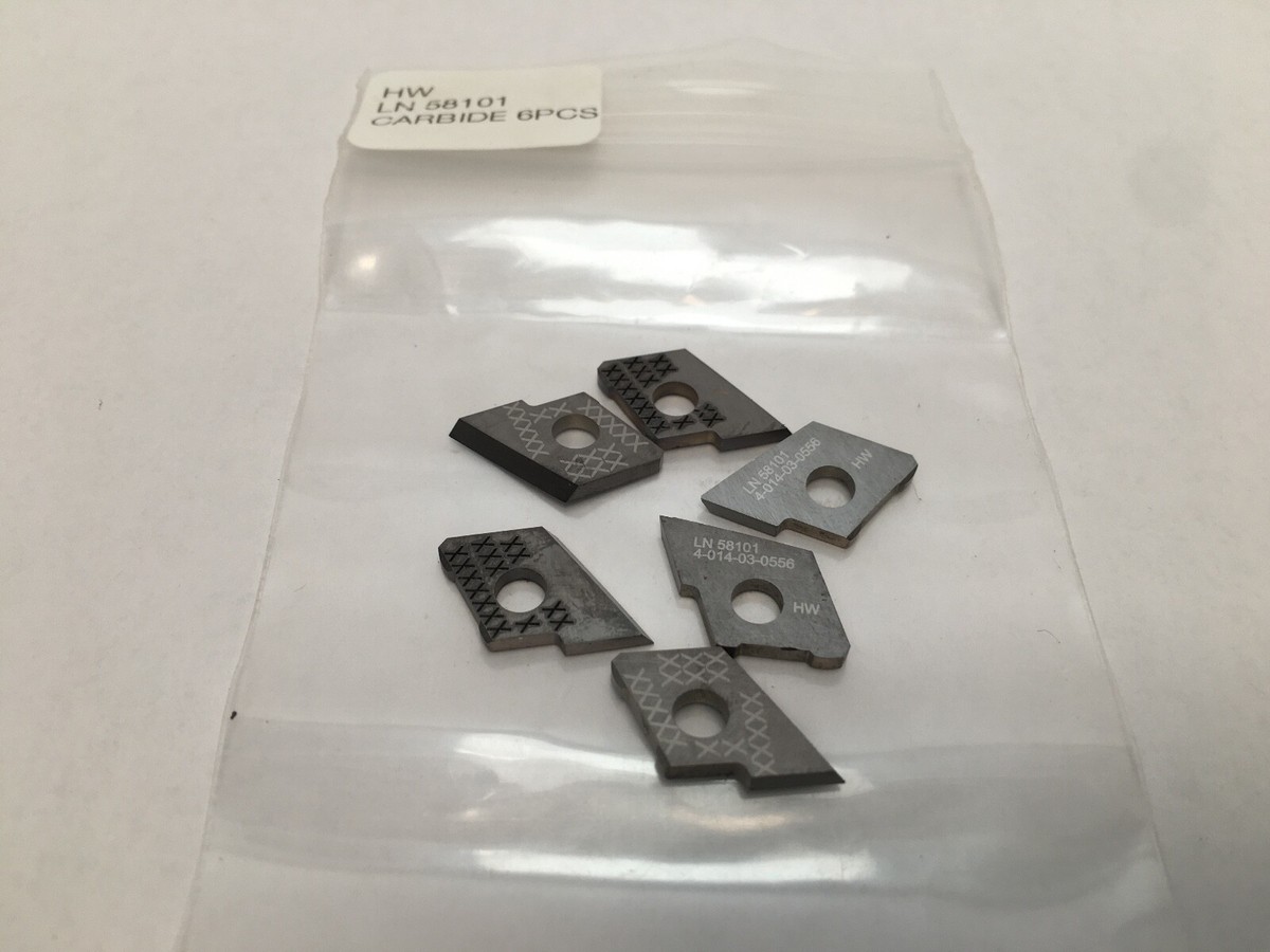 6 pcs HW LN-58101 / 4-014-03-0556 Carbide Cutter LN58101  