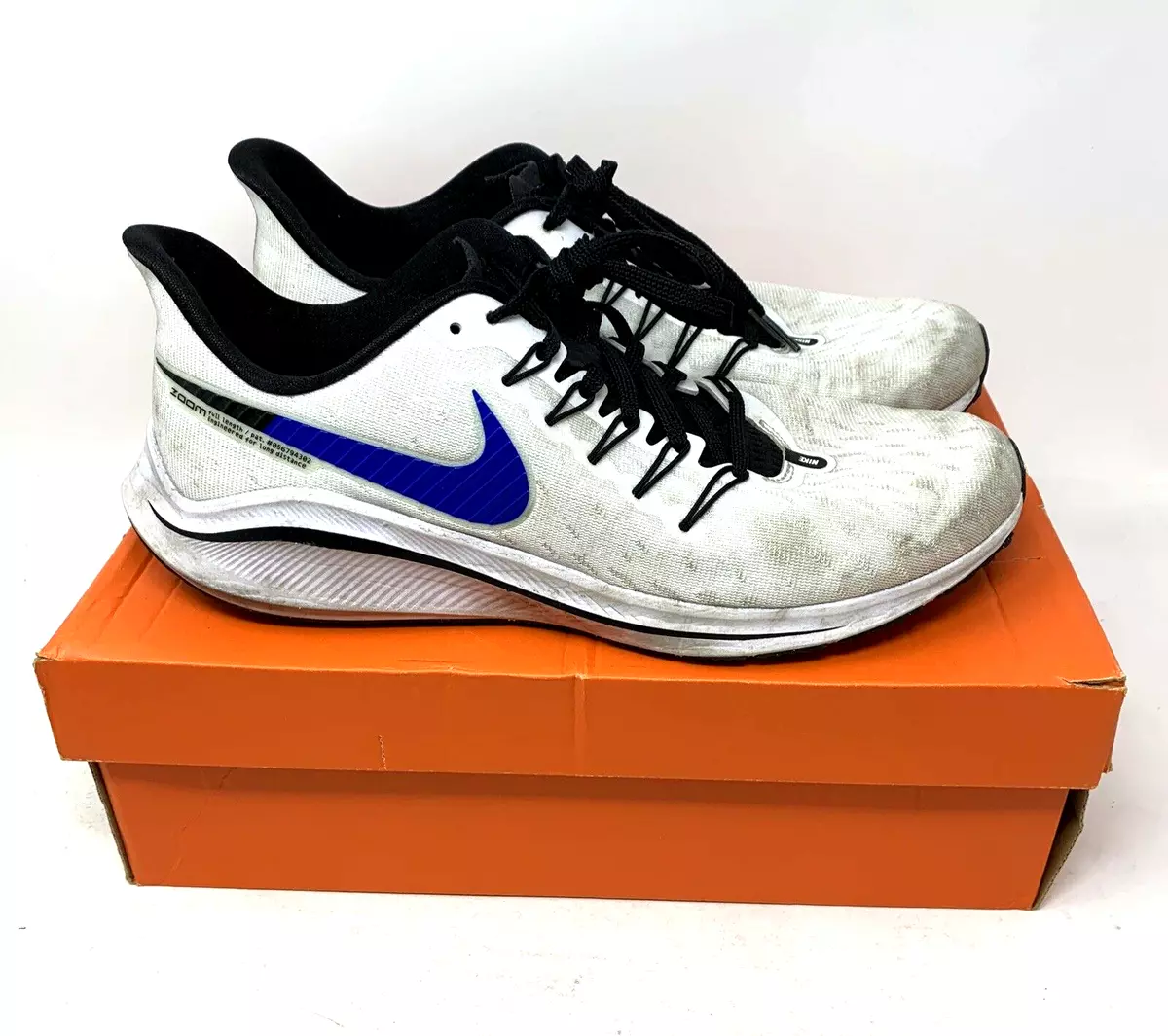 Vacunar Generoso Él Nike Men&#039;s 9.5 Air Zoom Vomero 14 White &amp; Blue Running Training  Shoes | eBay