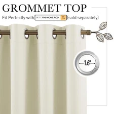 Curtains For Patio Door Blackout Thermal Insulated Room Divider Drapery For Livi