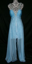 Dave & Johnny 6 Prom Formal Wedding Sexy Bling Pearls Low Back NWT $269