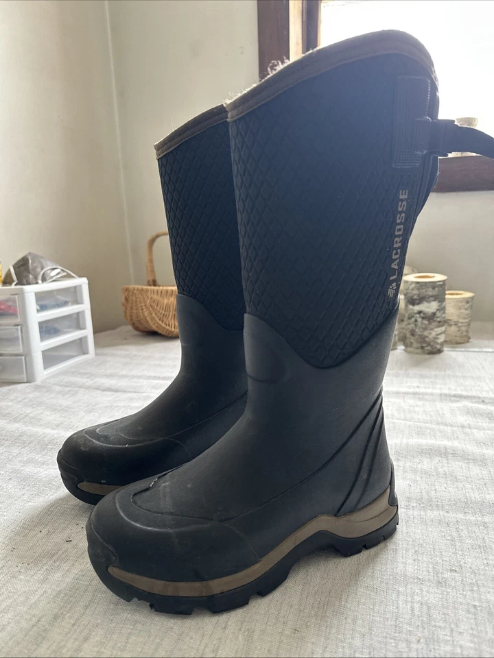 LaCrosse Womens Alpha Thermal Boots - Black/Tan - USA womens size 6 - Image 2 of 4