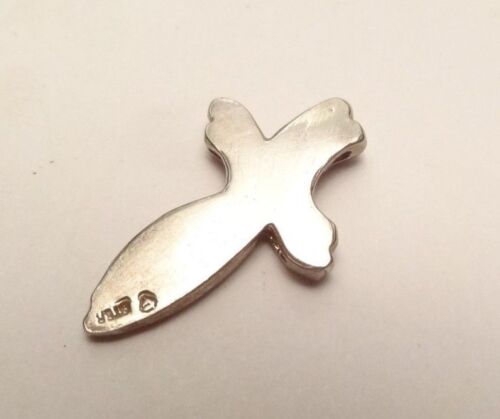 VINTAGE DESIGNER WELLIG MODERNIST ROSS ELEGANT ANHÄNGER CHARM STERLINGSILBER 925 - Bild 3 von 9