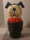Vintage 1976 Fisher Price Little People 9" Dog Stacking Puzzle #659 Nice!